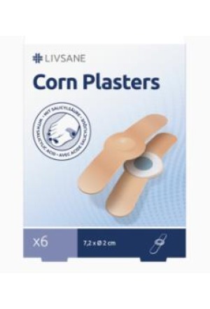 Livsane Pansement pour cors 6 pièces Livsane Pansement pour cors 6 pièces