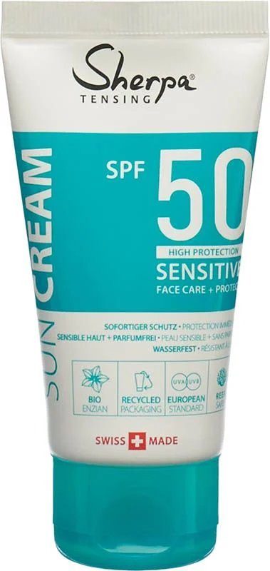 Sherpa Tensing Crème solaire SPF 50 SENSIT Tb 50ml Sherpa Tensing Crème solaire SPF 50 SENSIT Tb 50ml