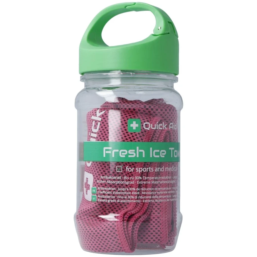 Serviette glacée Quick Aid Fresh 34x80cm rose