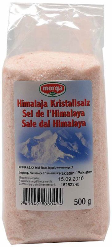 Morga Sel cristallisé de l'Himalaya Btl 500g Morga Sel cristallisé de l'Himalaya Btl 500g
