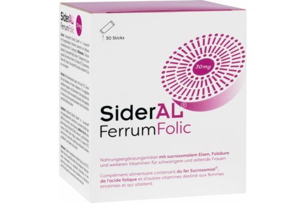 SiderAL® Ferrum Folic poudre 30 x 1.6g SiderAL® Ferrum Folic poudre 30 x 1.6g