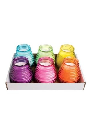HERBORISTERIA Bougie à la citronnelle verre couleur (s)