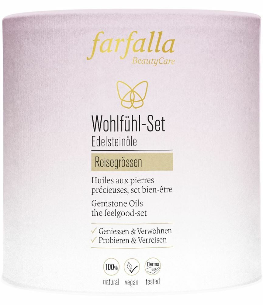 FARFALLA Huiles aux pierres précieuses Set bien-être 7 x 10ml FARFALLA Huiles aux pierres précieuses Set bien-être 7 x 10ml