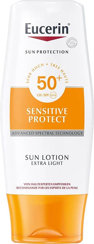 EUCERIN SUN Lotion corporelle extra légère SPF50+ Tb 150ml EUCERIN SUN Lotion corporelle extra légère SPF50+ Tb 150ml