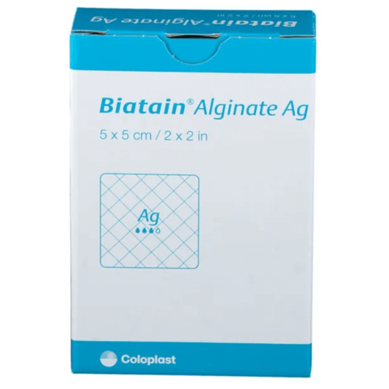 Biatain Alginate Ag 5x5cm 10 pièces