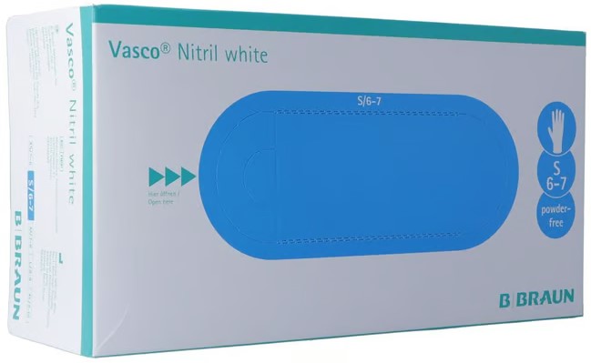 Gants Vasco Nitril S white 150 pièces