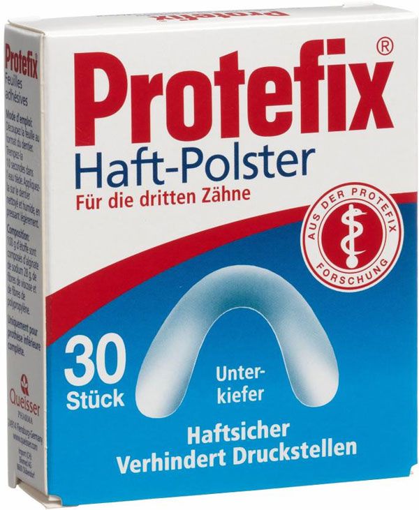 Protefix coussinets adhésifs mandibule 30 pièces