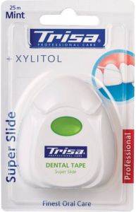 Fil dentaire Trisa Super Slide 25m menthe xylitol
