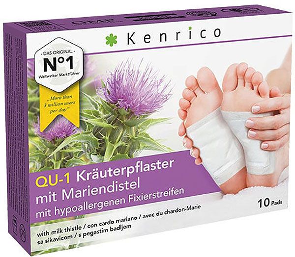 KENRICO Pansements aux herbes Chardon-Marie 10 pièces