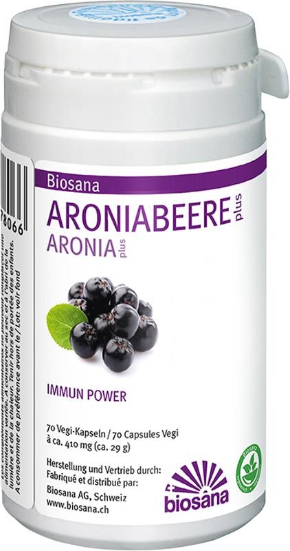 BIOSANA baie d'aronia plus capsules Ds 70 pièces BIOSANA baie d'aronia plus capsules Ds 70 pièces