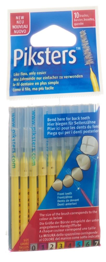 PIKSTERS brossettes interdentaires 3 10 pièces