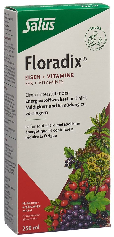 Floradix Fer + Vitamines 250ml Floradix Fer + Vitamines 250ml