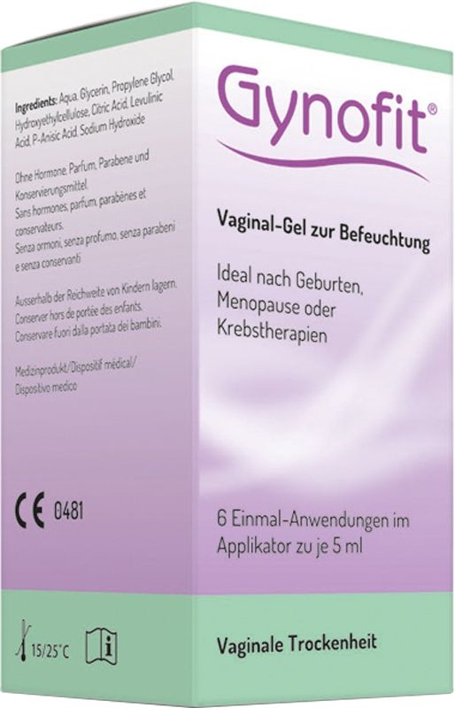Gynofit gel hydratant vaginal 6 x 5ml