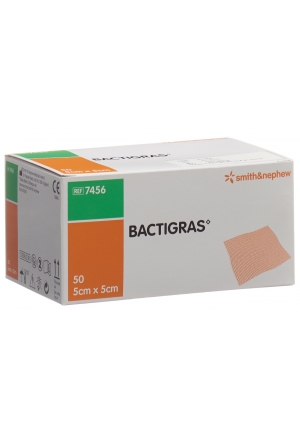 Pansement de gaze Bactigras 5cmx5cm 50 Btl