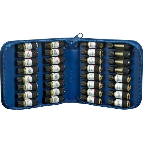 Trousse de premiers secours Omida, vide, 32 compartiments, bleue, 2 g
