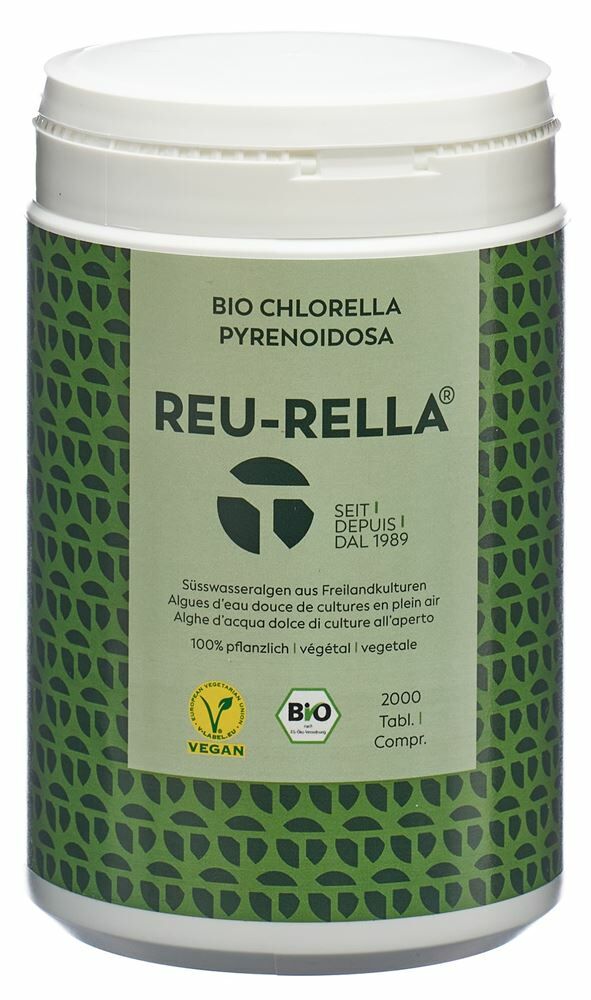 Reu-Rella Comprimés de chlorella bio 2000 pièces Reu-Rella Comprimés de chlorella bio 2000 pièces