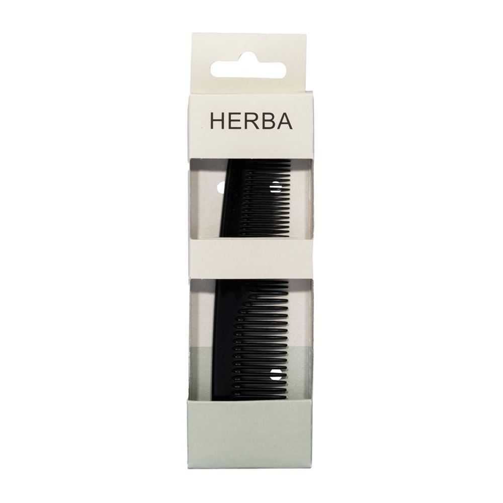 HERBA Peigne de poche H'gummi scié à la main