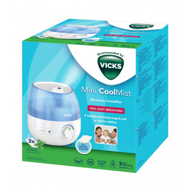 Vicks Mini humidificateur d'air froid à ultrasons VUL525E Vicks Mini humidificateur d'air froid à ultrasons VUL525E