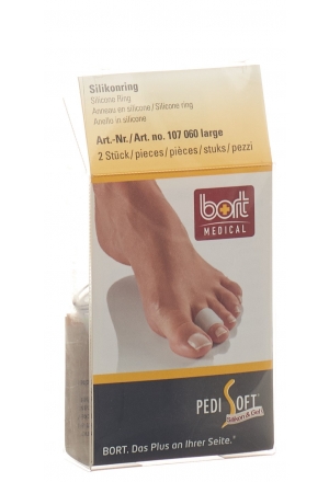 Bort PediSoft anneau en silicone L 2 pièces Bort PediSoft anneau en silicone L 2 pièces