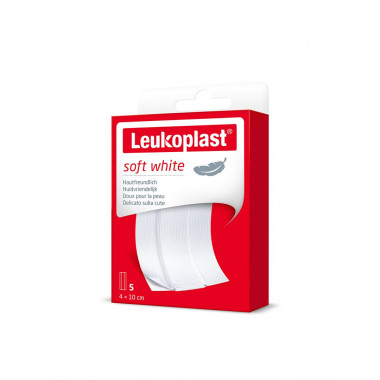 Leukoplast soft white 4x10cm 5 pièces