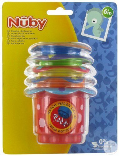 Gobelet de bain Nûby multicolore à construire et à assembler 6M
