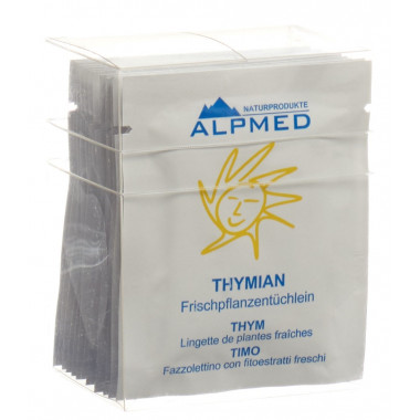 Alpmed Lingettes aux plantes fraîches Thym 13 pièces Alpmed Lingettes aux plantes fraîches Thym 13 pièces