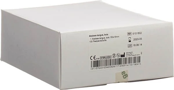 Spatules en bois APPLIMED 18x150mm stériles 100 pièces