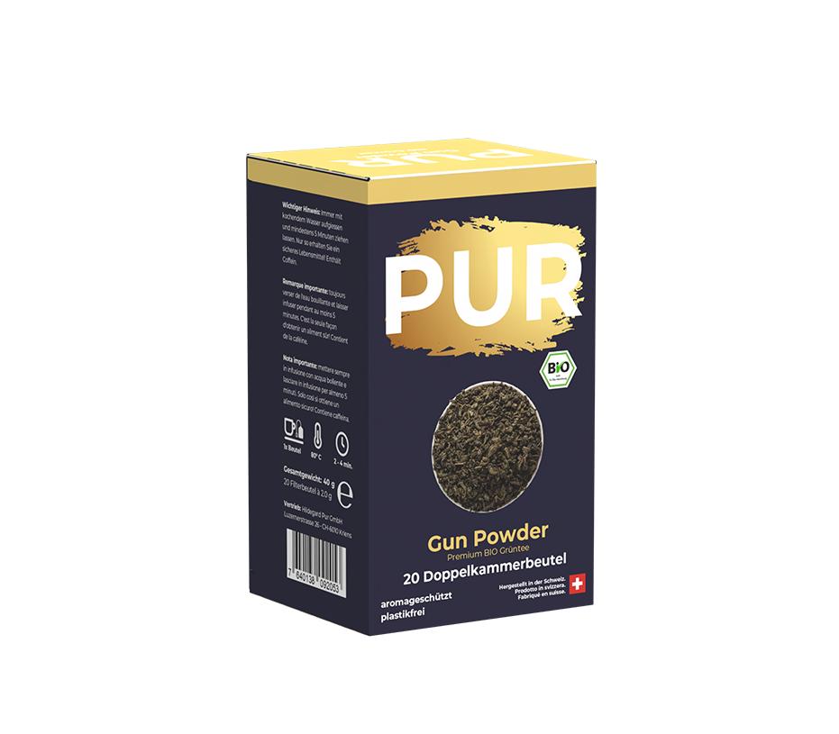 PUR Gun Powder Thé vert bio Btl 20 pièces PUR Gun Powder Thé vert bio Btl 20 pièces