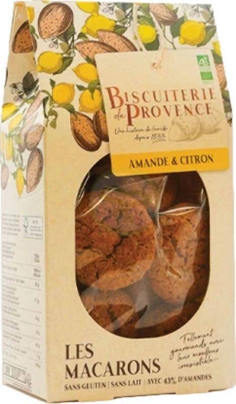 BISCUITERIE Macarons Amande Citron gf Bio 130g