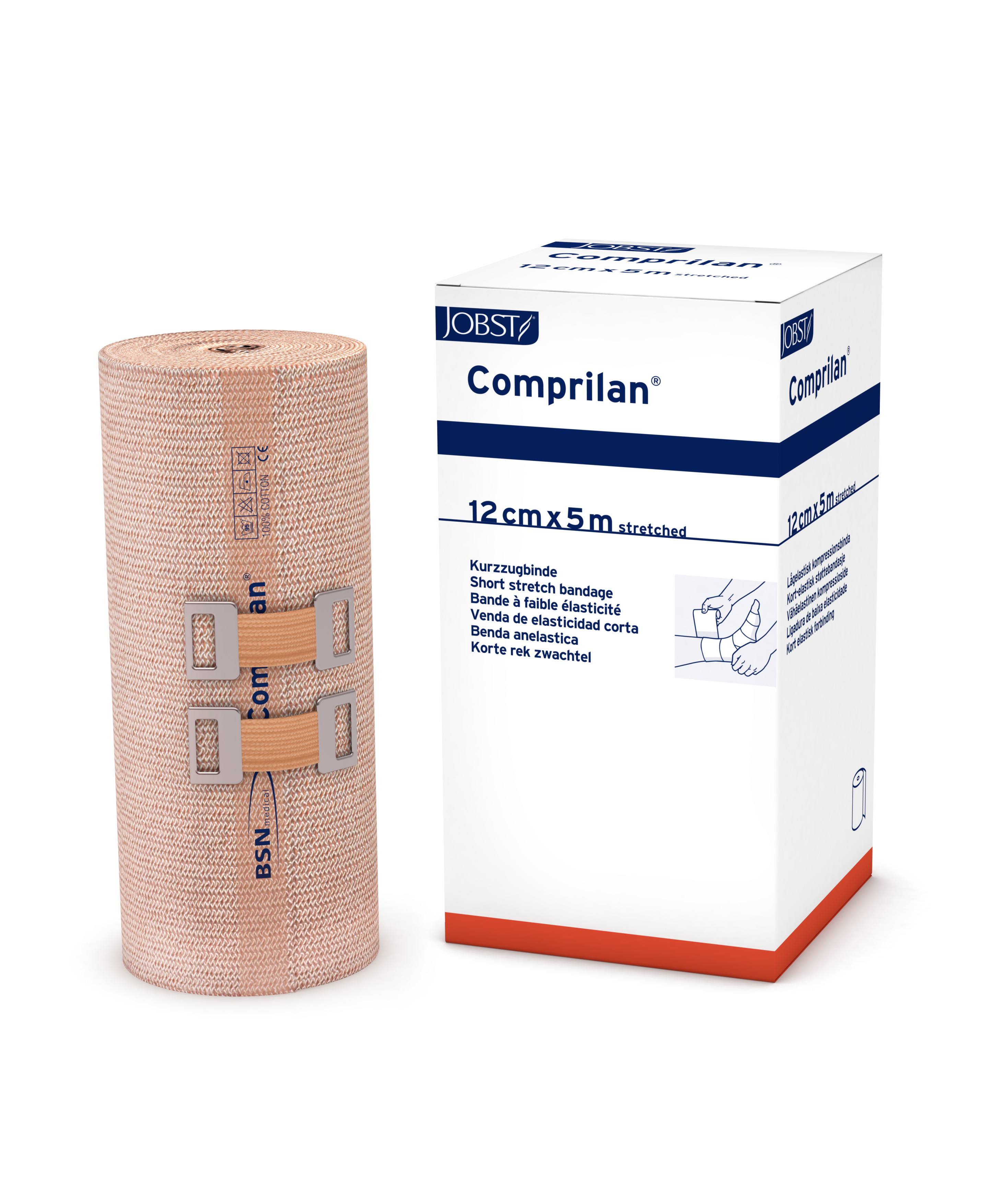 Bande à Allongement Court COMPRILAN 12cm x 5m