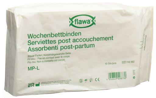 Serviettes pour accouchement Flawa MP-K 10 pièces Serviettes pour accouchement Flawa MP-K 10 pièces