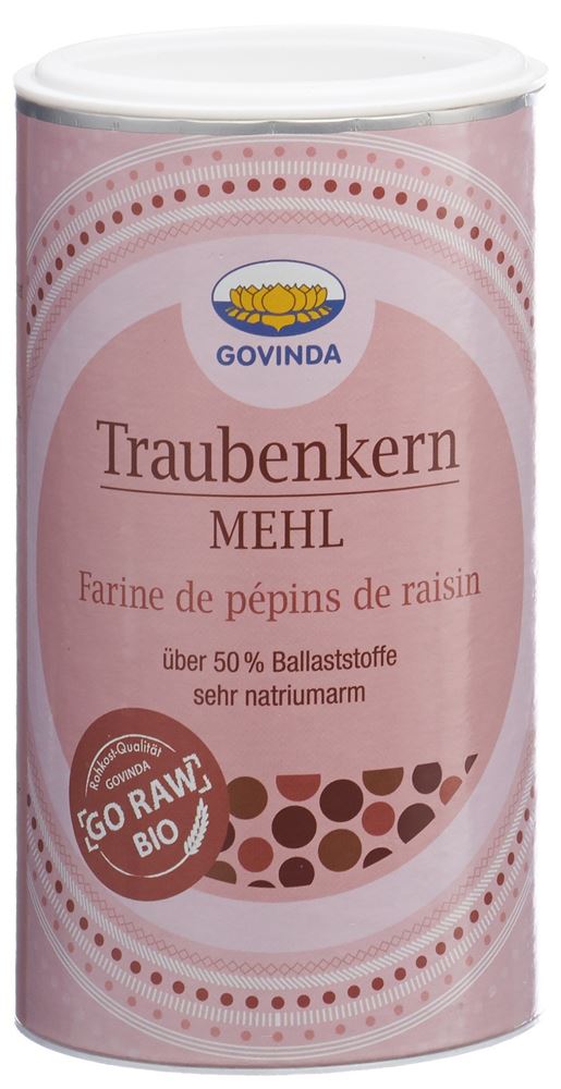 GOVINDA Farine de pépins de raisin bio Ds 200g GOVINDA Farine de pépins de raisin bio Ds 200g