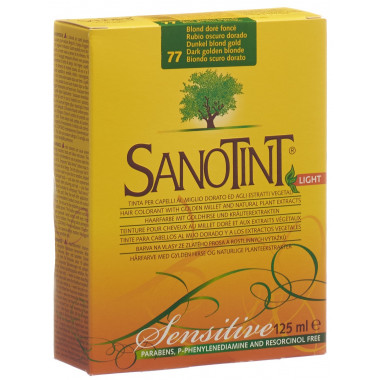 Sanotint Sensitive Light couleur de cheveux 77 blond foncé doré