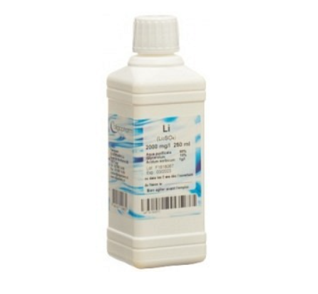 OLIGOPHARM Soluble de lithium 2000 mg/l 250ml OLIGOPHARM Soluble de lithium 2000 mg/l 250ml