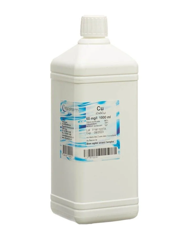 OLIGOPHARM Soluble de cuivre 60 mg/l 1000ml