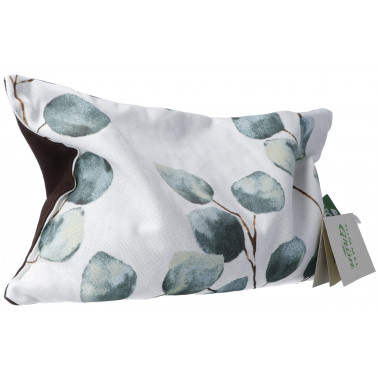 Himmelgrün Coussin aux noyeaux de cerise 30x20cm eucalyptus
