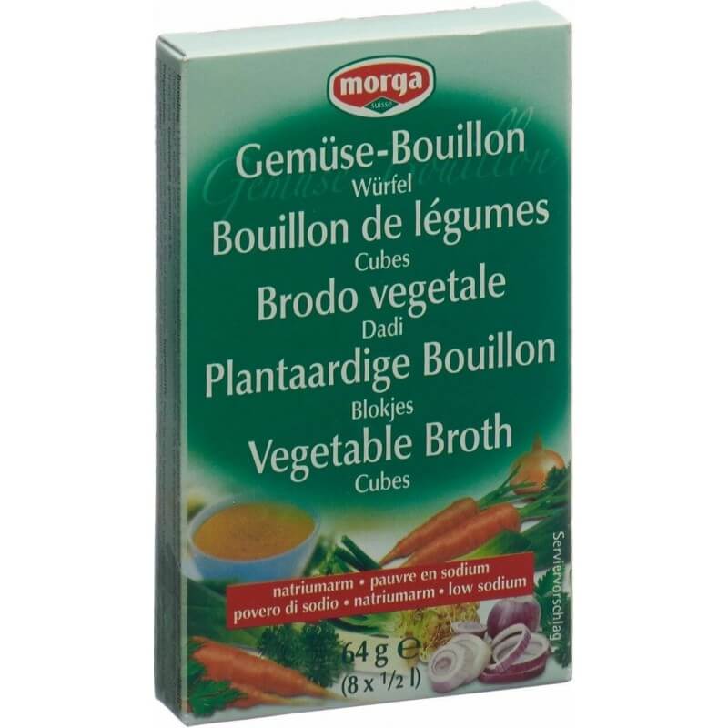 Morga bouillon de légumes cubes pauvre en sodium 8 pièces Morga bouillon de légumes cubes pauvre en sodium 8 pièces