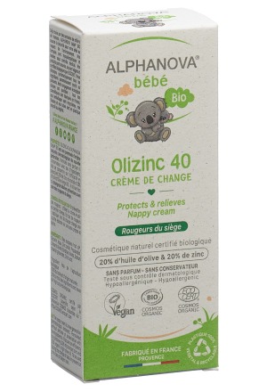 ALPHANOVA BB Olizinc 40 Crème cicatrisante bio 50g