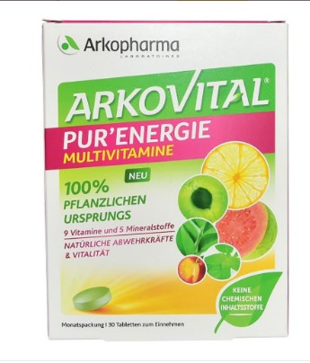 ARKOVITAL Pur'Energie comprimés Vitamines+Minéraux 30 pièces