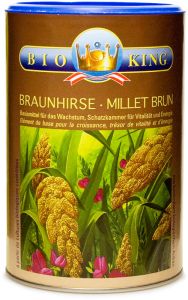Poudre complète de millet brun BioKing 500g Poudre complète de millet brun BioKing 500g