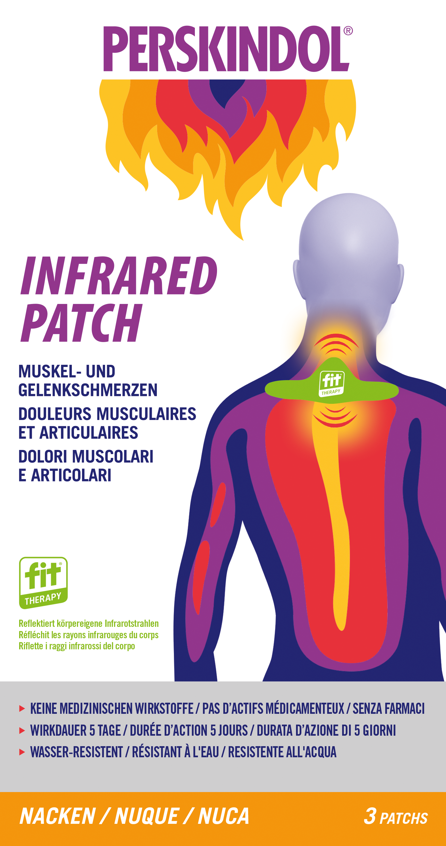 Perskindol® Infrared Patch nuque 3 pièces Perskindol® Infrared Patch nuque 3 pièces