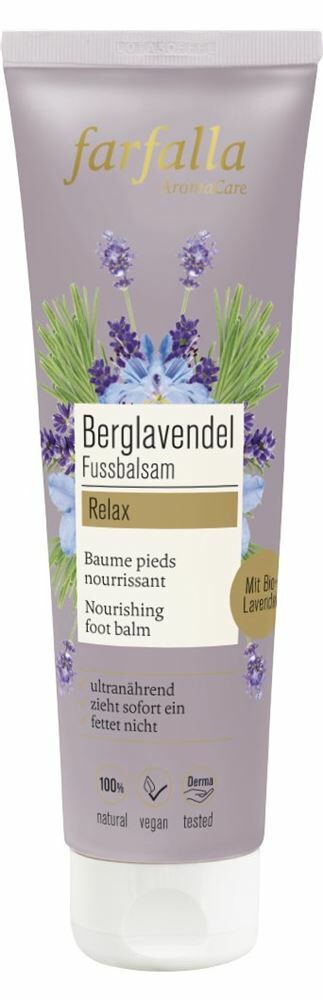 Baume pour les pieds FARFALLA à la lavande de montagne Tb 75ml Baume pour les pieds FARFALLA à la lavande de montagne Tb 75ml