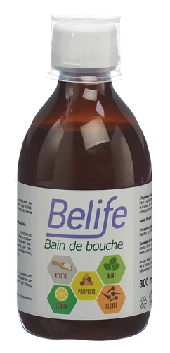 Bain de bouche Belife, flacon de 300 ml