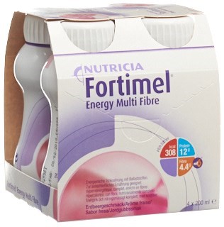 Fortimel Multifibre 1.5 kcal Fraise 4 bt 200ml