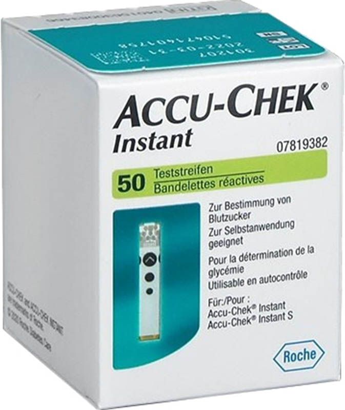 ACCU-CHEK INSTANT Bandelettes de test 50 pièces ACCU-CHEK INSTANT Bandelettes de test 50 pièces