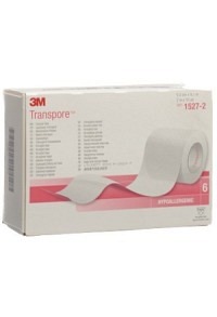 3M Transpore pansement en rouleau 50mmx9.14m transparent 6 pièces 3M Transpore pansement en rouleau 50mmx9.14m transparent 6 pièces