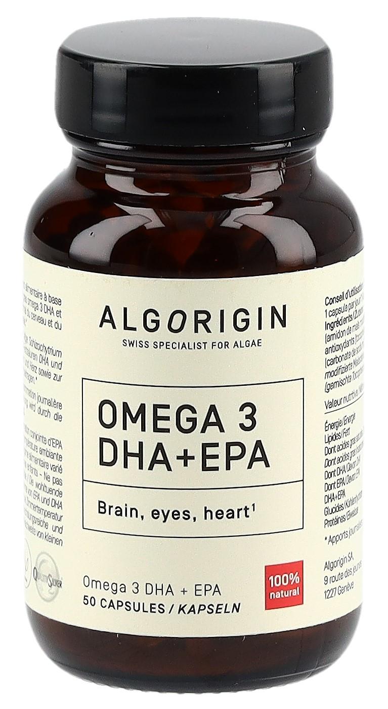 ALGORIGIN Omega 3 DHA EPA Kapseln Glasfl 90 ALGORIGIN Omega 3 DHA EPA Kapseln Glasfl 90