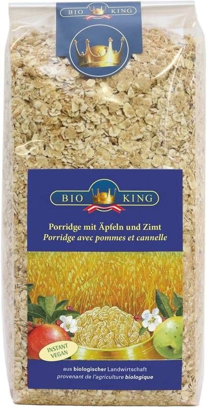 BIOKING Porridge à la pomme et à la cannelle bio 500g