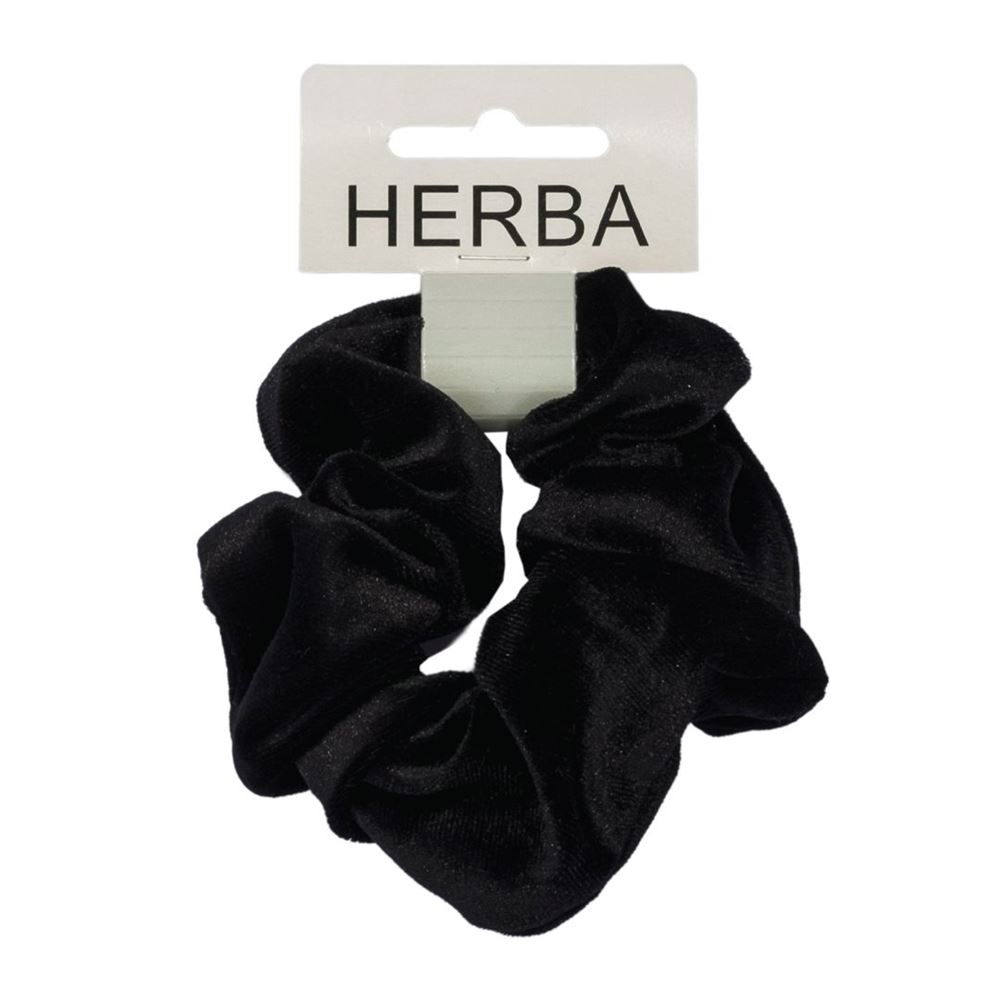 HERBA Scunci 11cm velours noir