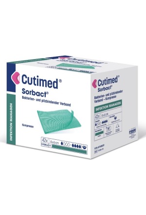 CUTIMED Sorbact Compresse 4x6cm stérile (n) 5 pièces